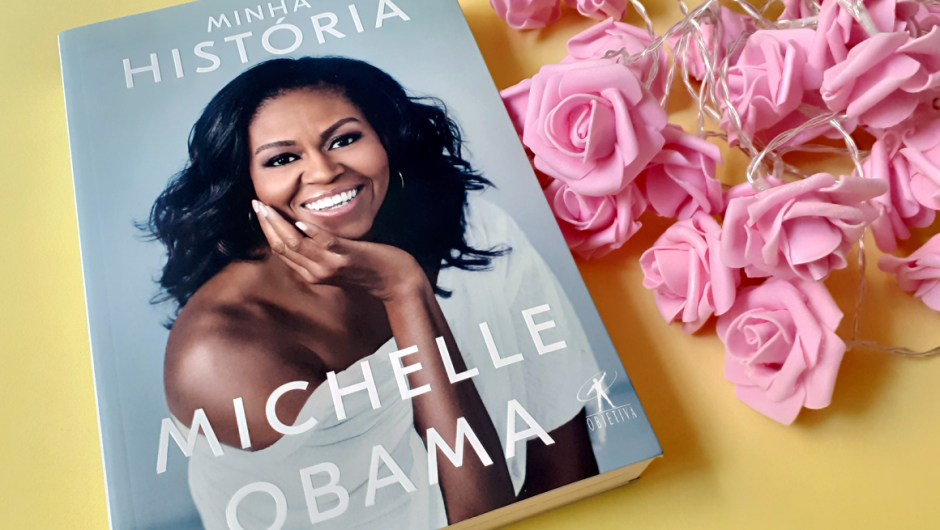 Capa do livro Minha história, de Michelle Obama, publicado pela editora Objetiva.