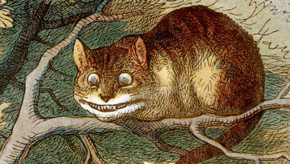 O gato de Cheshire, de Alice no País das Maravilhas.