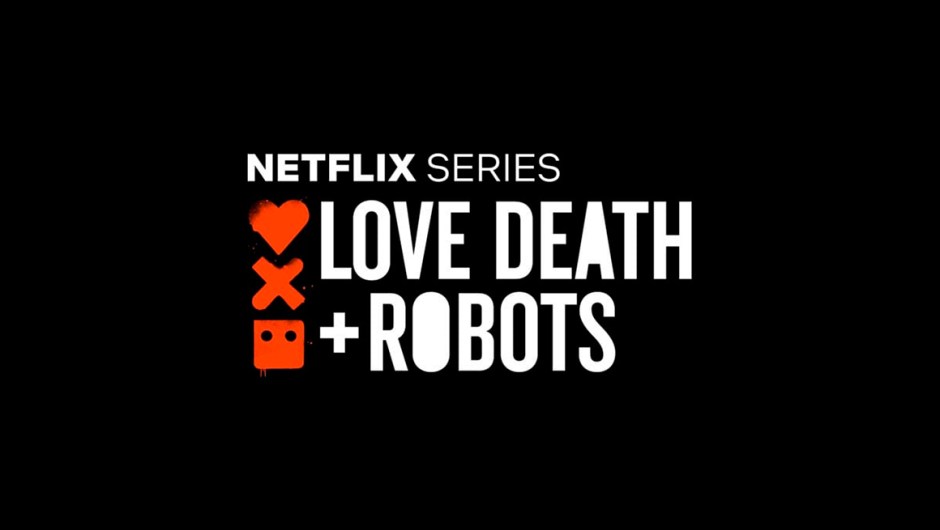 Logo da série Love, Death + Robots, da Netflix.