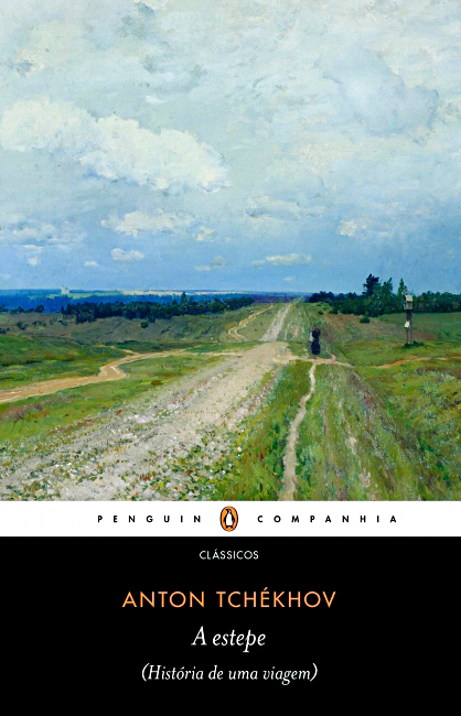 Capa do livro A estepe, de Tchekhov.