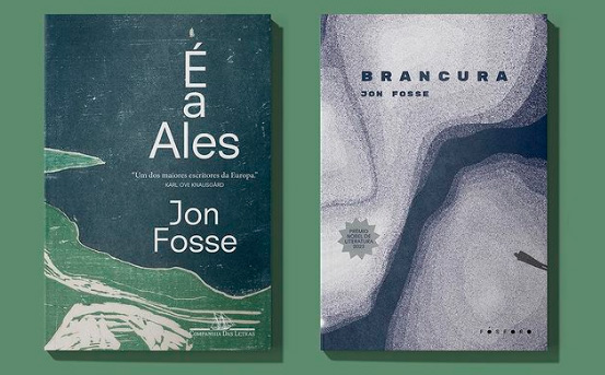Capas dos livros 'É a Ales' e 'Brancura', de Jon Fosse.