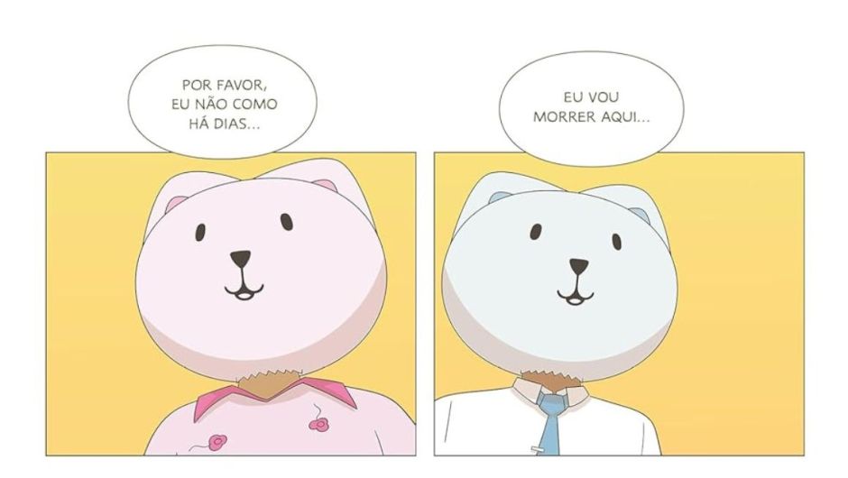 Detalhe da HQ "Está Tudo Bem - Volume 1", de Mike Birchall.