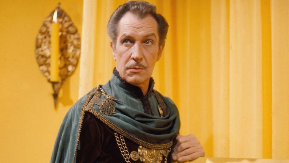 O ator Vincent Price em cena do filme A Orgia da Morte.